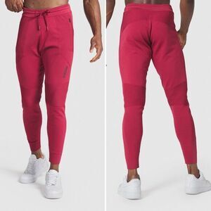Gymshark RARE True Knit Joggers in Burgundy Red Size M